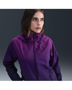 Nike F.C. Barcelona Awf Football Woven Jacket - Purple