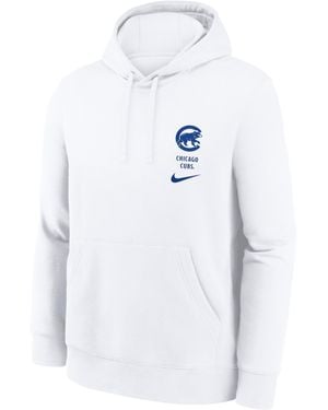 Nike Chicago Cubs Minimal Club Mlb Pullover Hoodie - White