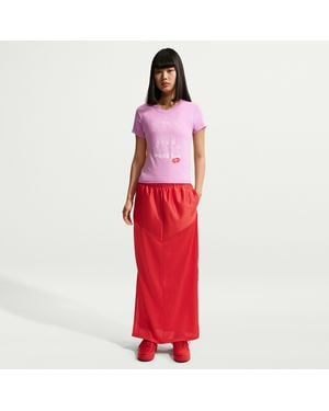 Nike Sportswear Mid-Rise Skirt - Red