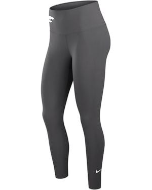 Nike One (Kansas State) Dri-Fit High-Rise Leggings - Gray