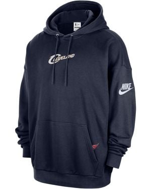 Nike Cleveland Cavaliers 2025/26 Hardwood Classics Club Nba Premium Pull-Over Hoodie - Blue