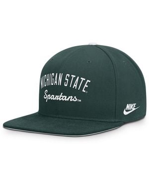 Nike Michigan State Legacy Pro Dri-Fit College Adjustable Hat - Green