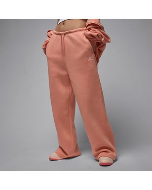 Nike Nike Brooklyn Fleece Open-Hem Trousers - Orange