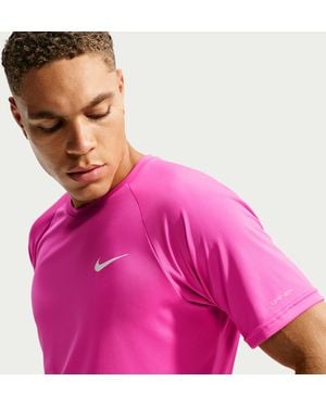 Nike Swim Hydroguard Essential Dri-Fit Uv Short Sleeve Top - Pink