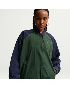 Nike Oversized Varsity Jacket - Green