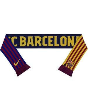Nike Fc Barcelona Soccer Scarf - Blue