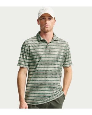 Nike Par Dri-Fit Striped Golf Polo - Green
