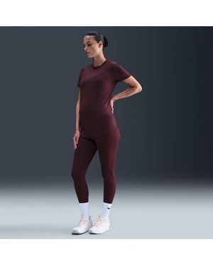 Nike (M) One High-Waisted 7/8 Leggings With Pockets (Maternity) - Blue