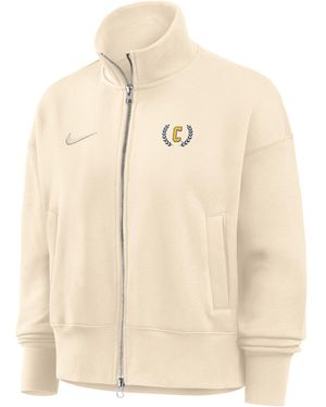 Nike College (Coppin State University) Phoenix Fleece Track Jacket - Natural