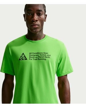 Nike Acg Dri-Fit Trail Running T-Shirt - Green