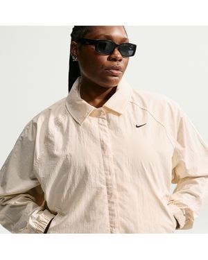 Nike Sportswear Oversized Coaches Jacket (Plus Size) - Natural