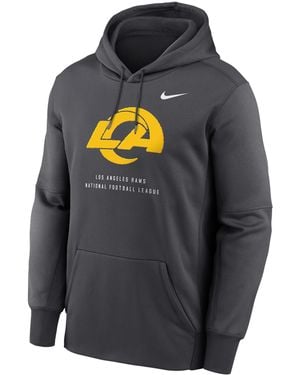 Nike Los Angeles Rams Therma Nfl Pullover Hoodie - Gray