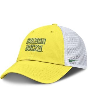 Nike Oregon On-Field Club Gameday College Trucker Adjustable Hat - Yellow