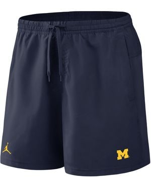 Nike Michigan Primetime Primary Logo Brand Dri-Fit College Form Shorts - Blue