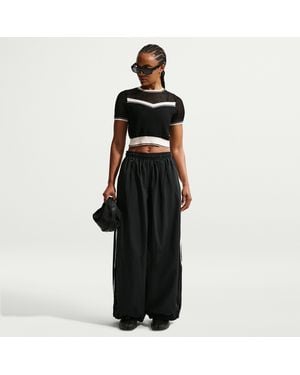 Nike Sportswear Oversized High-Waisted Balloon Track Pants - Black