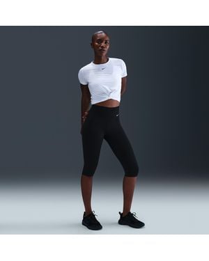 Nike One High-Waisted Capri Leggings - Blue