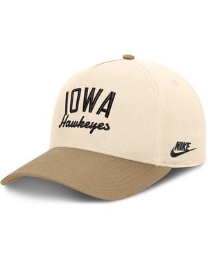 Nike Iowa Legacy Rise College A-Frame Adjustable Hat - Natural