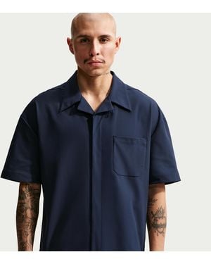 Nike 24.7 Perfectstretch Dri-Fit Uv Button-Up Shirt - Blue