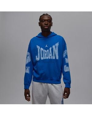 Nike Brooklyn Universiteitshoodie Voor - Blauw