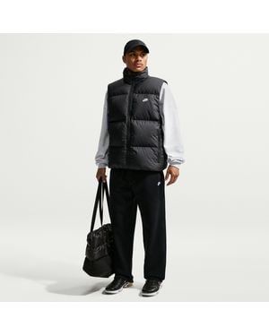 Nike Club Open-Hem Fleece Pants - Black