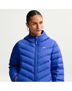 Nike Sportswear Windpuffer Therma-Fit Hooded Down Jacket - Blue