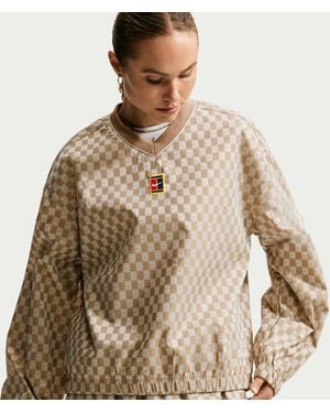 Nike Court Court Collection Oversized Long-Sleeve Tennis Top - Brown