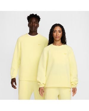 Nike Nocta Tech Fleece Crew - Yellow