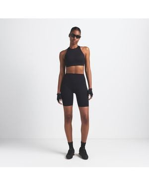 Nike Skims Matte High-Waisted 7" Biker Shorts - Blue