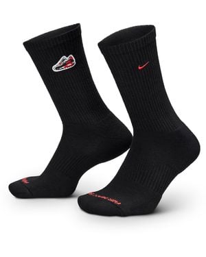 Nike Air Max 90 Everyday Plus Cushioned Crew Socks (1 Pair) - Black