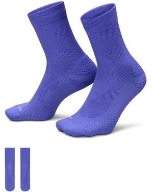 Nike Run Lightweight Running Micro-Crew Socks (1 Pair) - Blue