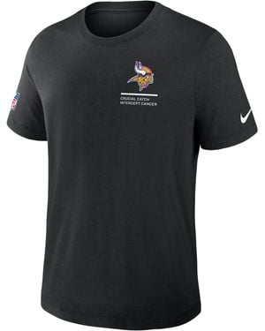 Nike Minnesota Vikings Crucial Catch Dri-Fit Nfl T-Shirt - Black