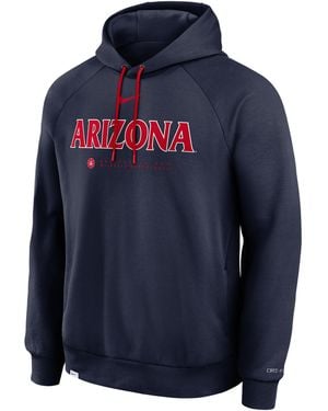 Nike Arizona Courtside Basketball Practice Dri-Fit Pullover Hoodie - Blue
