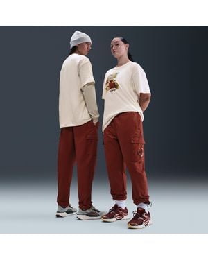 Nike Sportswear N7 Open-Hem Woven Cargo Pants - Red