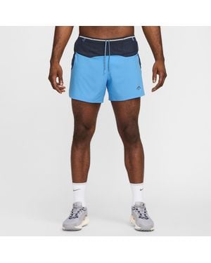 Nike Trail Second Sunrise 12.5Cm (Approx.) Dri-Fit Adv Brief-Lined Running Shorts - Blue