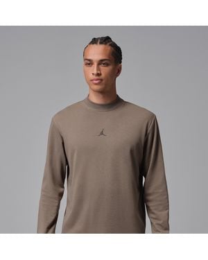 Nike Sport Dri-Fit Golf Long-Sleeve Mock Neck Sweatshirt - Gray