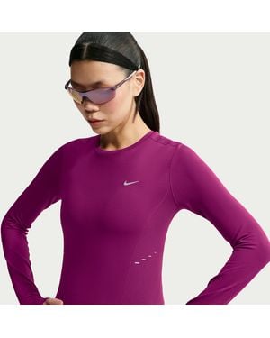 Nike Swift Dri-Fit Seamless Long-Sleeve Running Top - Purple
