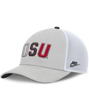 Nike Ohio State Legacy Basketball Rise College Trucker Adjustable Hat - Gray