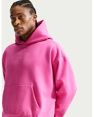 Nike Standard Issue Therma-Fit Brushed Basketball Pullover Hoodie - Pink