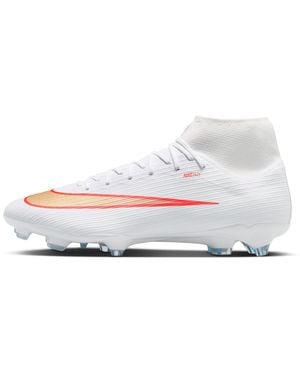 Nike Mercurial Superfly Academy Multi-Ground High-Top Soccer Cleats - White