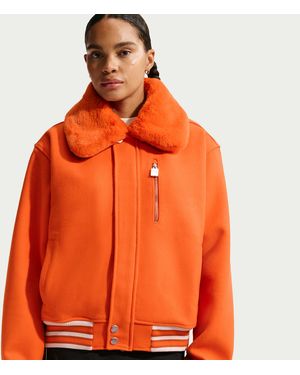 Nike Naomi Osaka Varsity Wool Jacket - Orange