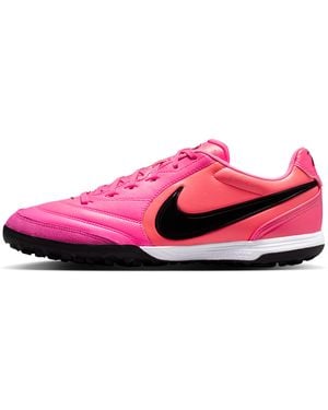 Nike Tiempo Ligera Pro Turf Low-Top Soccer Shoes - Pink