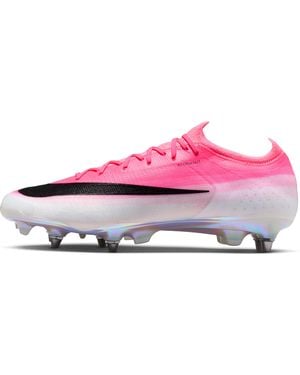 Nike Mercurial Vapor 17 Elite Soft-Ground Low-Top Soccer Cleats - Pink