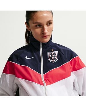 Nike England Windrunner Soccer Uv Woven Jacket - Pink