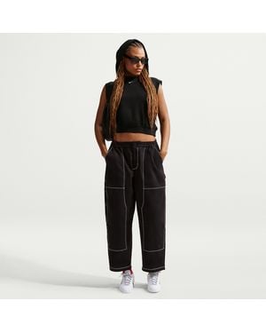 Nike Loose Low-Rise Carpenter Pants - Black