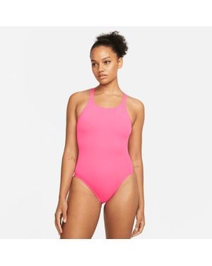 Nike Swim Fastback One-Piece Swimsuit - Pink