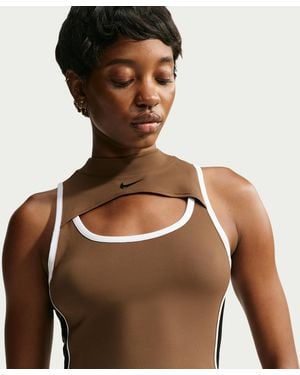 Nike Naomi Osaka Tight Mod-Cropped Tank Top - Brown