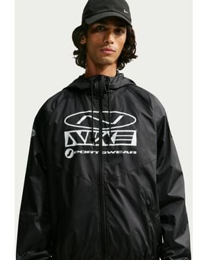 Nike Windrunner Storm-Fit Graphic Jacket - Black