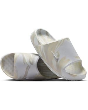 Nike Calm 2.0 Marbled Slides - Gray