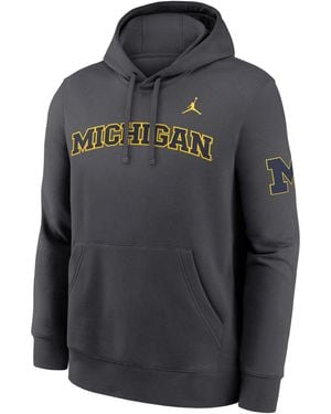 Nike Michigan Sideline Club Nike Brand Pullover Hoodie - Black