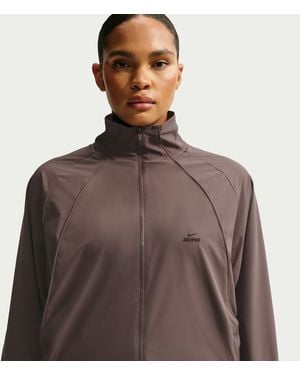 Nike Skims Stretch Nylon Oversized Jacket - Brown